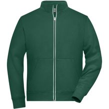 Men's Doubleface Work Jacket - Funktionelle Jacke mit Stehkragen und Kängurutasche [Gr. 4XL] (dark-green) (Art.-Nr. CA326030)