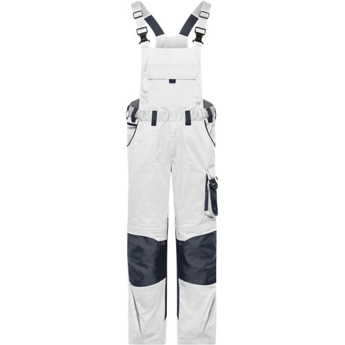 Workwear Pants with Bib - Spezialisierte Latzhose mit funktionellen Details und flexibel einstellbarem, elastischen Bund [Gr. 52] (Art.-Nr. CA327323) - Robustes, strapazierfähiges, elastische...
