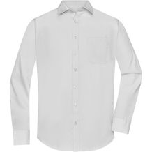 Men's Shirt Longsleeve Poplin - Klassisches Shirt aus pflegeleichtem Mischgewebe [Gr. 4XL] (light-grey) (Art.-Nr. CA327442)