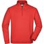 Round-Neck Zip - Sweatshirt mit Stehkragen und kurzem Reißverschluss [Gr. S] (Art.-Nr. CA328825)