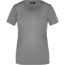 Ladies' Basic-T - Leicht tailliertes T-Shirt aus Single Jersey [Gr. S] (dark-grey) (Art.-Nr. CA328936)