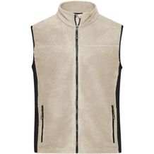 Men's Workwear Fleece Vest - Strapazierfähige Fleeceweste im Materialmix [Gr. XS] (stone/black) (Art.-Nr. CA329987)