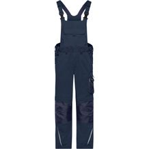 Workwear Pants with Bib - Spezialisierte Latzhose mit funktionellen Details und flexibel einstellbarem, elastischen Bund [Gr. 48] (navy/navy) (Art.-Nr. CA330310)