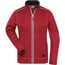 Ladies' Knitted Workwear Fleece Jacket - Pflegeleichte Strickfleece-Jacke [Gr. XXL] (red-melange/black) (Art.-Nr. CA330436)