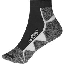 Sport Sneaker Socks - Funktionelle, kurze Sportsocke für Damen und Herren [Gr. 39-41] (black/white) (Art.-Nr. CA330952)