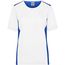 Ladies' Workwear T-Shirt - Strapazierfähiges und pflegeleichtes T-Shirt mit Kontrasteinsätzen [Gr. L] (white/royal) (Art.-Nr. CA331557)