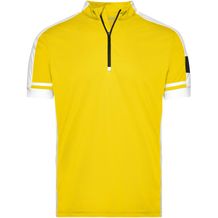 Men's Bike-T Half Zip - Sportives Bike-Shirt [Gr. XL] (sun-yellow) (Art.-Nr. CA332290)