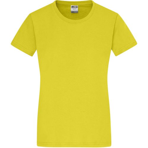 Ladies' Slim Fit-T - Figurbetontes Rundhals-T-Shirt [Gr. XL] (Art.-Nr. CA333255) - Einlaufvorbehandelter Single Jersey...
