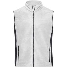 Men's Workwear Fleece Vest - Strapazierfähige Fleeceweste im Materialmix [Gr. M] (white/carbon) (Art.-Nr. CA333315)