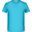 Boys' Basic-T - T-Shirt für Kinder in klassischer Form [Gr. XXL] (Turquoise) (Art.-Nr. CA334337)