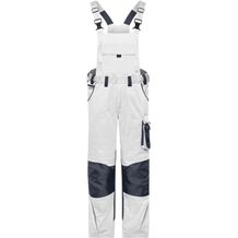 Workwear Pants with Bib - Spezialisierte Latzhose mit funktionellen Details und flexibel einstellbarem, elastischen Bund [Gr. 94] (white/carbon) (Art.-Nr. CA334776)
