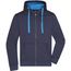 Men's Hooded Jacket - Premium Sweatjacke mit Bionic®-Finish [Gr. M] (navy/cobalt) (Art.-Nr. CA335744)