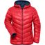 Ladies' Down Jacket - Ultraleichte Daunenjacke mit Kapuze in sportlichem Style [Gr. S] (red/navy) (Art.-Nr. CA336402)