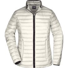Ladies' Quilted Down Jacket - Sportliche Daunenjacke mit Stehkragen [Gr. M] (off-white/black) (Art.-Nr. CA337568)