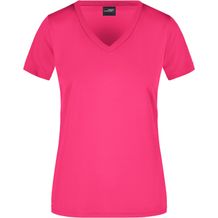 Ladies' Active-V - Funktions T-Shirt für Freizeit und Sport [Gr. XS] (pink) (Art.-Nr. CA337898)
