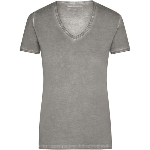 Ladies' Gipsy T-Shirt - Trendiges T-Shirt mit V-Ausschnitt [Gr. M] (Art.-Nr. CA338561) - Baumwoll Single Jersey mit aufwändige...