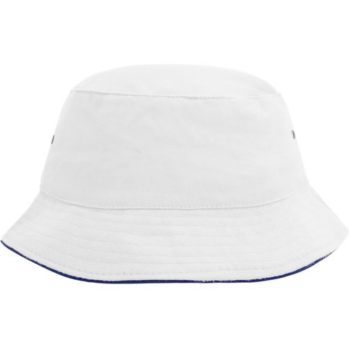 Fisherman Piping Hat - Trendiger Hut aus weicher Baumwolle [Gr. S/M] (Art.-Nr. CA339069) - Paspel an Krempe teilweise kontrastfarbi...