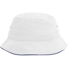 Fisherman Piping Hat - Trendiger Hut aus weicher Baumwolle [Gr. S/M] (white/navy) (Art.-Nr. CA339069)