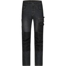 Workwear Stretch-Jeans - Jeans-Hose in gerader Schnittführung mit vielen Details (black-denim) (Art.-Nr. CA339972)