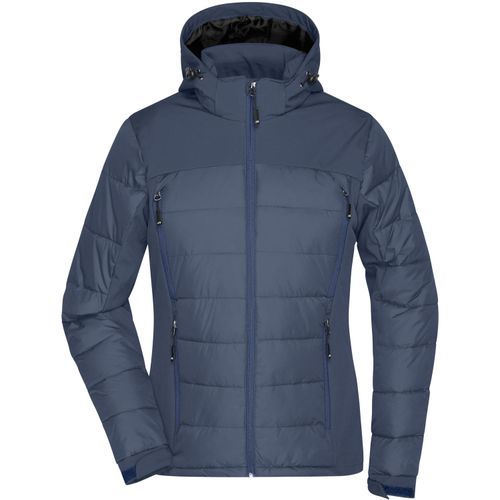 Ladies' Outdoor Hybrid Jacket - Thermojacke in attraktivem Materialmix [Gr. XL] (Art.-Nr. CA340205) - Steppelemente mit Wattierung, elastische...
