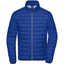 Men's Down Jacket - Leichte Daunenjacke im klassischen Design [Gr. XL] (indigo-blue/silver) (Art.-Nr. CA341534)