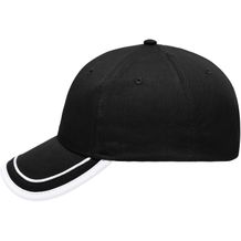 6 Panel Piping Cap - Brushed 6 Panel Cap [Gr. one size] (black/white) (Art.-Nr. CA341882)