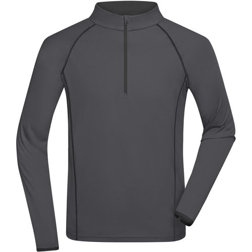 Men's Sports Shirt Longsleeve - Langarm Funktionsshirt für Fitness und Sport [Gr. XXL] (Art.-Nr. CA342240) - Atmungsaktiv und feuchtigkeitsregulieren...