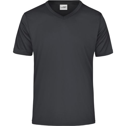 Men's Active-V - Funktions T-Shirt für Freizeit und Sport [Gr. L] (Art.-Nr. CA342911) - Feiner Single Jersey
V-Ausschnitt,...