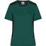 Ladies' Workwear T-Shirt - Strapazierfähiges und pflegeleichtes T-Shirt mit Kontrasteinsätzen [Gr. L] (dark-green/black) (Art.-Nr. CA343227)