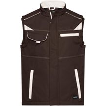 Workwear Softshell Vest - Funktionelle Softshellweste mit hochwertiger Ausstattung [Gr. L] (brown/stone) (Art.-Nr. CA344922)