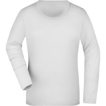 Ladies' Stretch Shirt Long-Sleeved - Langarm Shirt aus weichem Elastic-Single-Jersey [Gr. XXL] (white) (Art.-Nr. CA345399)