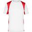Men's Running-T - Funktionelles Laufshirt [Gr. L] (white/red) (Art.-Nr. CA345443)