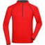 Men's Sports Shirt Longsleeve - Langarm Funktionsshirt für Fitness und Sport [Gr. XL] (bright-orange/black) (Art.-Nr. CA345736)