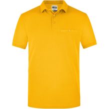 Men´s Workwear Polo Pocket - Pflegeleichtes und strapazierfähiges Polo mit Brusttasche [Gr. XL] (gold-yellow) (Art.-Nr. CA347001)