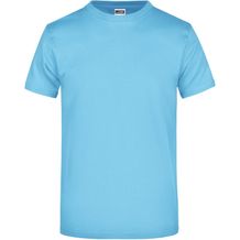 Round-T Heavy (180g/m²) - Komfort-T-Shirt aus strapazierfähigem Single-Jersey [Gr. M] (sky-blue) (Art.-Nr. CA348149)