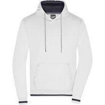 Men's Club Hoody - Kapuzensweat im modischen Design [Gr. XXL] (white/navy) (Art.-Nr. CA348293)