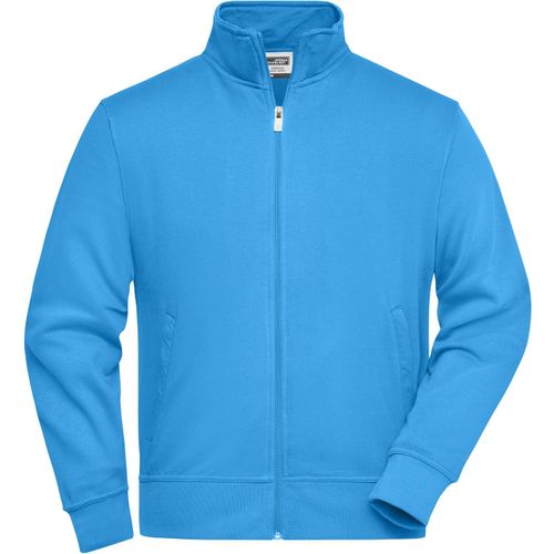 Workwear Sweat Jacket - Sweatjacke mit Stehkragen und Reißverschluss [Gr. L] (Art.-Nr. CA348327) - Strapazierfähige pflegeleichte Baumwoll...