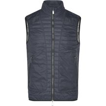 Men's Lightweight Vest - Wattierte Weste mit DuPont Sorona® Wattierung (nachwachsender, pflanzlicher Rohstoff) [Gr. M] (black/silver) (Art.-Nr. CA348415)