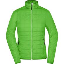 Ladies' Hybrid Jacket - Leicht wattierte Jacke im sportlichen Materialmix [Gr. M] (spring-green/silver) (Art.-Nr. CA349207)
