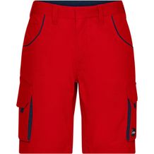 Workwear Bermudas - COLOR - - Funktionelle kurze Hose im sportlichen Look mit hochwertigen Details (red/navy) (Art.-Nr. CA349705)