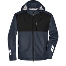 Padded Hardshell Workwear Jacket - Professionelle, wattierte, wind- und wasserdichte, atmungsaktive Arbeitsjacke für extreme Wetterbedingungen [Gr. 3XL] (carbon/black) (Art.-Nr. CA350148)