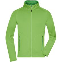 Men's Stretchfleece Jacket - Bi-elastische, körperbetonte Jacke im sportlichen Look [Gr. S] (spring-green/green) (Art.-Nr. CA350809)