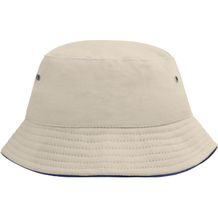 Fisherman Piping Hat for Kids - Trendiger Kinderhut aus weicher Baumwolle [Gr. one size] (natural/navy) (Art.-Nr. CA351353)