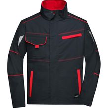 Workwear Jacket - Funktionelle Jacke im sportlichen Look mit hochwertigen Details [Gr. 5XL] (carbon/red) (Art.-Nr. CA351381)