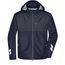 Padded Hardshell Workwear Jacket - Professionelle, wattierte, wind- und wasserdichte, atmungsaktive Arbeitsjacke für extreme Wetterbedingungen [Gr. L] (navy/carbon) (Art.-Nr. CA355389)