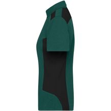 Ladies' Workwear Polo - STRONG - - Strapazierfähiges und pflegeleichtes Polo mit Kontrasteinsätzen [Gr. XXL] (schwarz / grün) (Art.-Nr. CA355494)