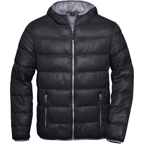 Men's Down Jacket - Ultraleichte Daunenjacke mit Kapuze in sportlichem Style [Gr. 3XL] (Art.-Nr. CA356561) - Softes, leichtes, wind- und wasserabweis...