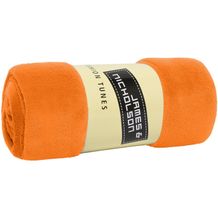 Microfibre Fleece Blanket - Flauschige und vielseitig verwendbare Fleecedecke (orange) (Art.-Nr. CA357015)