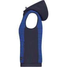 Ladies' Padded Hybrid Vest - Wattierte Strickfleece Weste im attraktiven Materialmix [Gr. M] (blau) (Art.-Nr. CA358164)