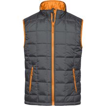 Men's Padded Light Weight Vest - Steppweste mit wärmender Thinsulate3M-Wattierung [Gr. XL] (carbon/orange) (Art.-Nr. CA358525)